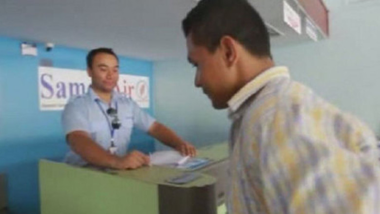 In Samoa, biletul de avion se costa in functie de kilograme Imagine