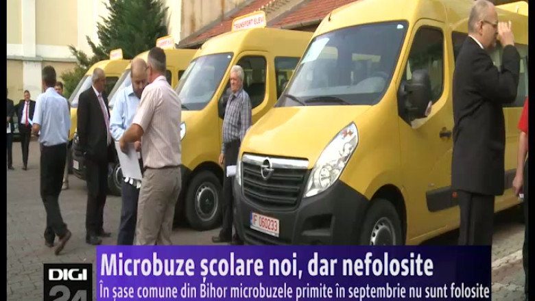 In sase comune din Bihor microbuzele primite in septembrie nu sunt folosite Imagine
