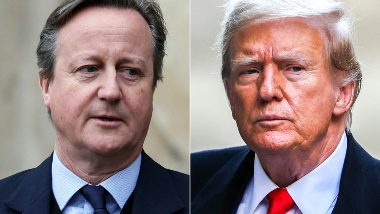 Inainte de vizita sa la Casa Alba, David Cameron a mers in Florida, pentru o discutie cu Donald Trump Imagine