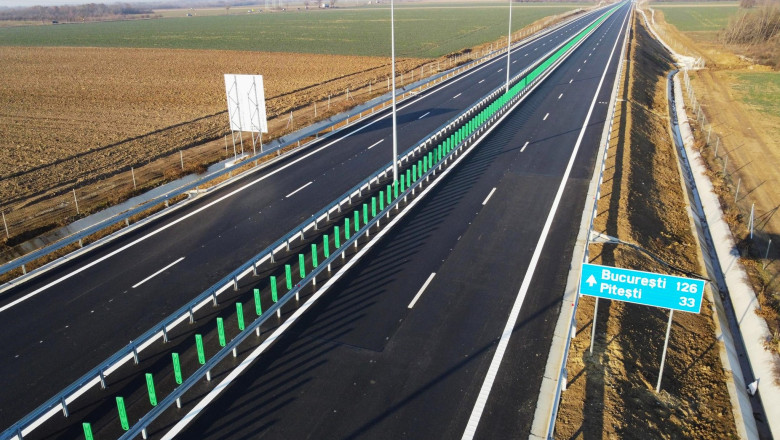 Inca doua bucati din Drumul Expres Craiova - Pitesti sunt deschise circulatiei. Cati kilometri mai sunt necesari pentru legatura cu A1 Imagine