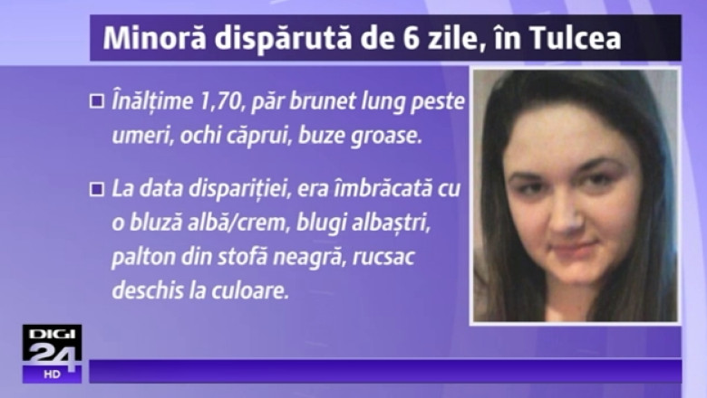 Inca o disparitie: O adolescenta din Tulcea nu este de gasit de sase zile Imagine