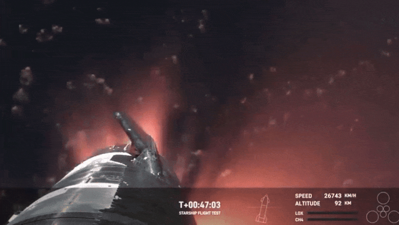 Inca o racheta Starship a lui Elon Musk a sarit in aer, de data asta la reintrarea in atmosfera. Musk: „Felicitari echipei SpaceX!” Imagine