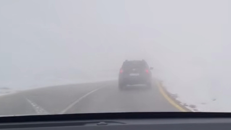 Inca un sector din Transalpina se inchide din cauza ninsorilor si a viscolului. Anuntul CNAIR Imagine