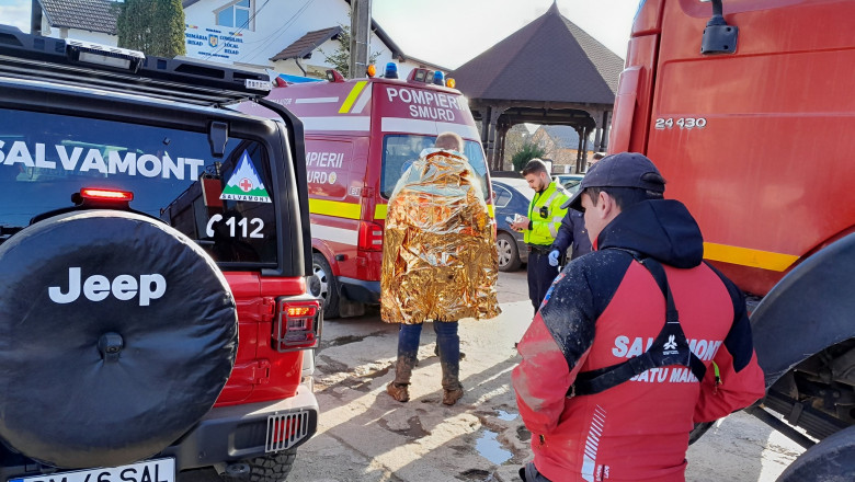 Inca un ucrainean ratacit in munti, gasit de salvamontisti in stare de epuizare fizica Imagine