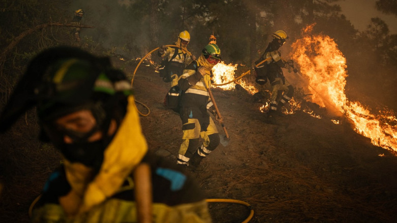 Incendii puternice de vegetatie la cativa kilometri de Madrid. Mii de oameni evacuati si in Andaluzia Imagine