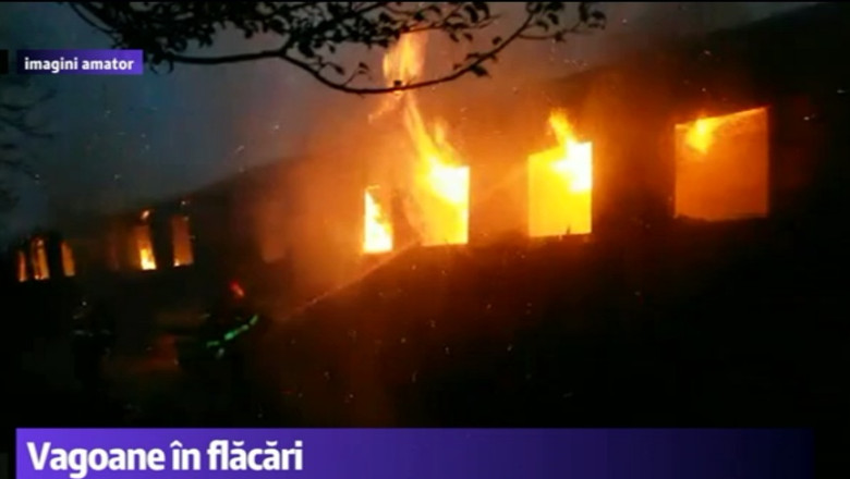 Incendiu in gara din Bacau Imagine