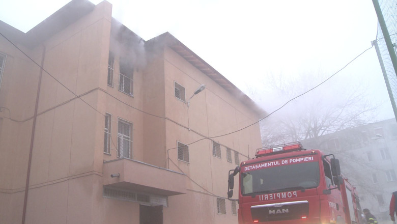 Incendiu la scoala Imagine