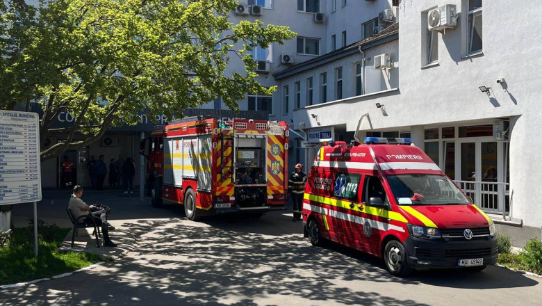 Incendiu la Spitalul Municipal Radauti. Interventie imediata a pompierilor Imagine