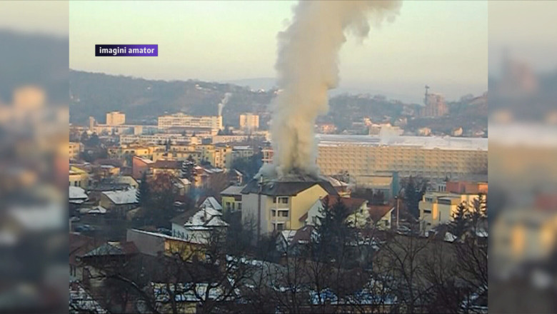 Incendiu la un hotel din Cluj-Napoca Imagine
