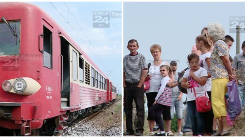 Incendiu pe calea ferata in Timis. Mult fum si calatori debarcati Imagine