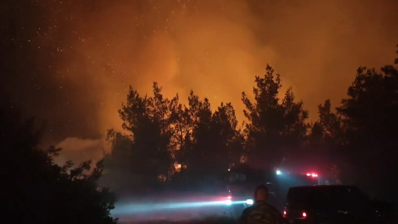 Incendiu puternic in Thassos: autoritatile sunt in alerta. Ce spune un roman stabilit pe insula despre situatia de acolo Imagine