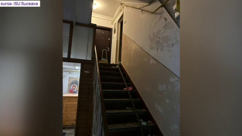 Incendiu puternic intr-un bloc din Suceava. Doi oameni au fost gasiti morti in apartamentul in care locuiau Imagine