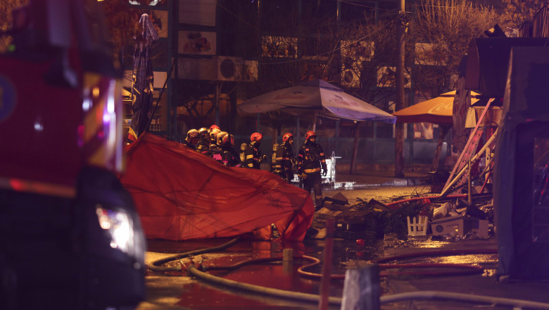 Incendiu puternic la Piata Matache din Bucuresti. A fost emis si un mesaj RO-Alert Imagine