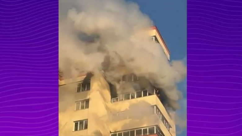 Incendiu puternic la un bloc din Bucuresti. O persoana a fost gasita carbonizata intr-un apartament Imagine