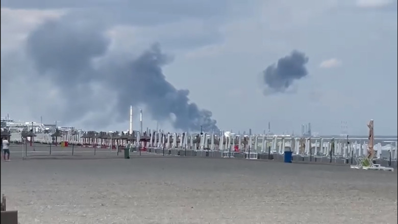 Incendiul de la rafinaria Petromidia a fost stins Imagine