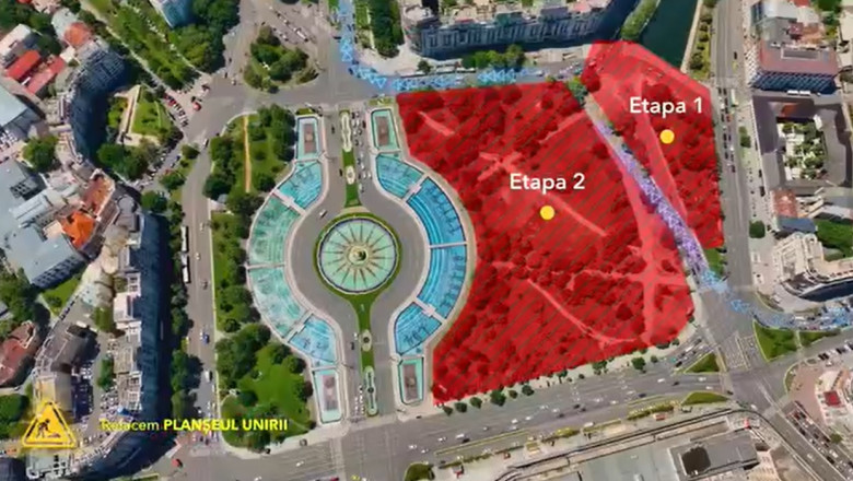 Incep lucrarile la Planseul Unirii din Capitala. Traficul va fi restrictionat pe Splaiul Independentei Imagine