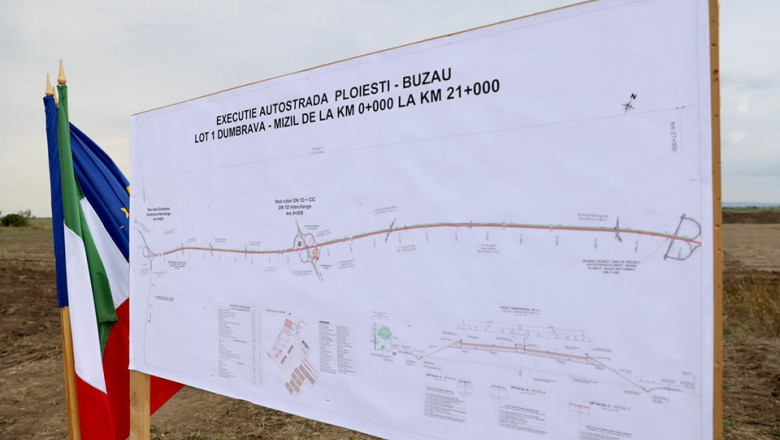 Incep lucrarile la primul lot de 21 de kilometri al Autostrazii Ploiesti-Buzau Imagine