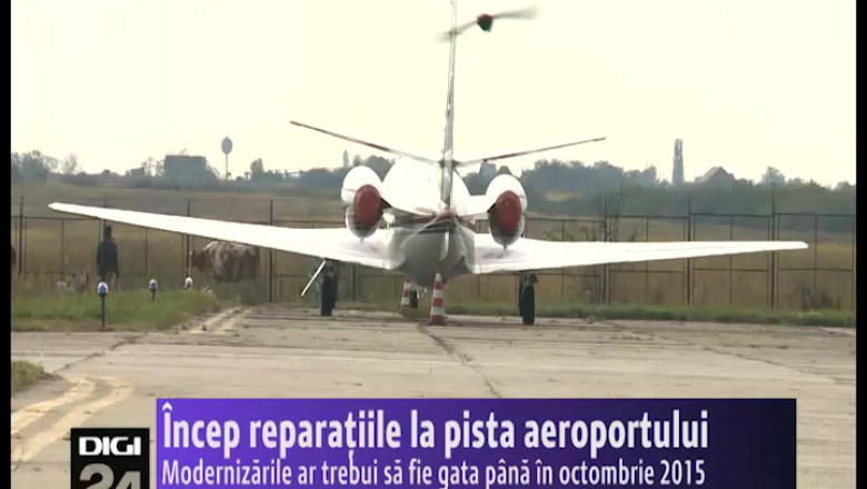 Incep reparatiile la pista aeroportului din Oradea Imagine