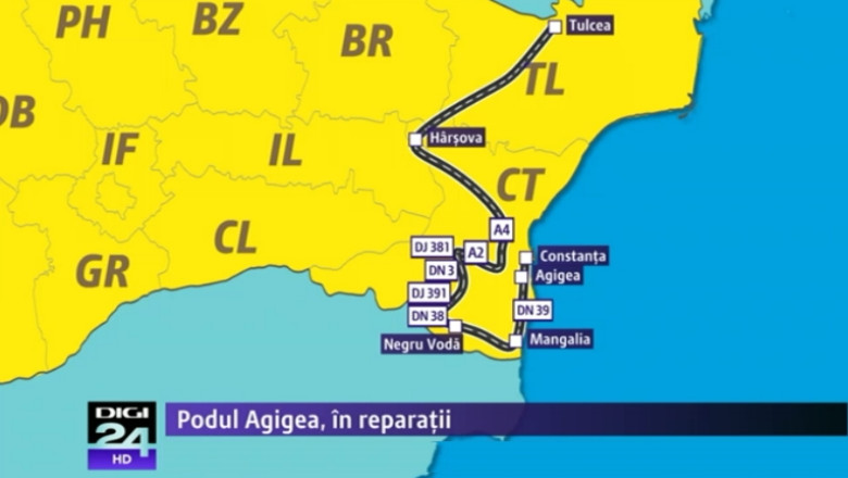 Incep reparatiile pe podul de la Agigea. Care sunt restrictiile de circulatie si rutele ocolitoare Imagine
