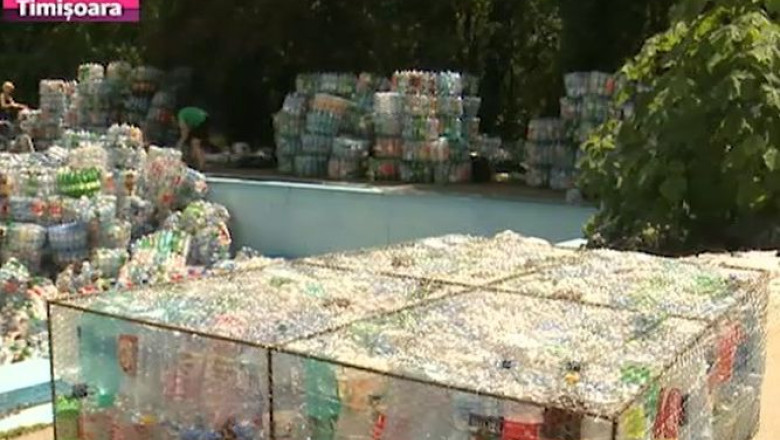 Incepe constructia podului de PET-uri de pe Bega Imagine
