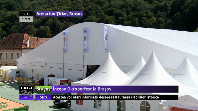 Incepe Oktoberfest la Brasov. Muzica bavareza si bucate alese, toate in cel mai mare cort amplasat in Romania Imagine