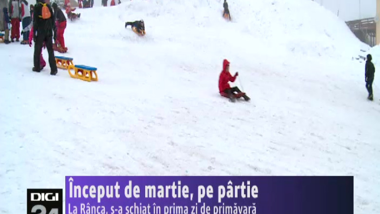 Inceput de martie, pe partie. S-a schiat in prima zi de primavara, la Ranca Imagine
