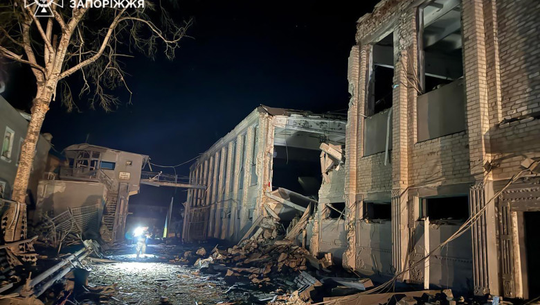 Inchisoarea de la Bilenke, Zaporojie, dupa atacul rusesc de azi-noapte: 16 morti, 94 de raniti, totul e distrus Imagine