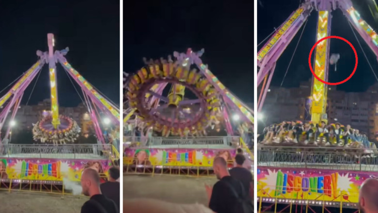 Incident grav intr-un parc de distractii din Bacau: O bucata dintr-o instalatie s-a desprins in timpul functionarii Imagine