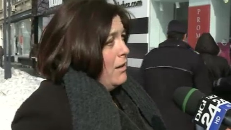 Incident la miting. O femeie a fost insultata de simpatizantii PDL dupa ce i-a intrebat de ce ii cer demisia premierului Imagine