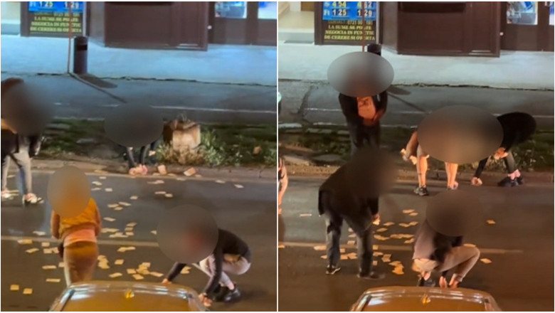 Incident neobisnuit in Timisoara: o femeie a aruncat 13.000 de euro in mijlocul strazii. De ce a recurs la acest gest Imagine