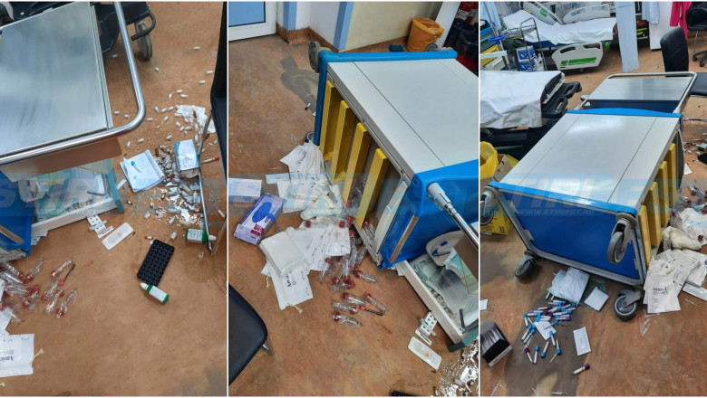 Incident violent la spitalul din Vaslui. Un pacient agresiv a distrus tot ce i-a iesit in cale Imagine