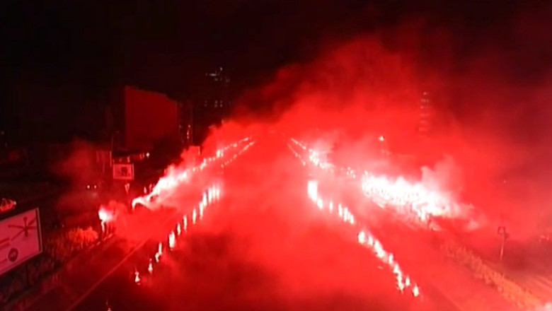 Incidente inainte de Steaua - Dinamo. 8 dinamovisti, dusi la Politie dupa ce au fost aprinse torte fumigene pe Soseaua Iancului Imagine