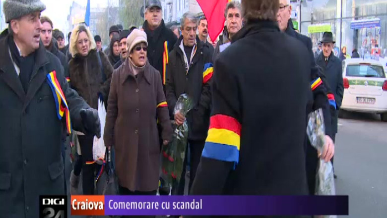 Incidente la comemorarea victimelor Revolutiei, in Craiova   Imagine