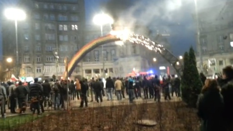 Incidente la Varsovia de Ziua Independentei Imagine