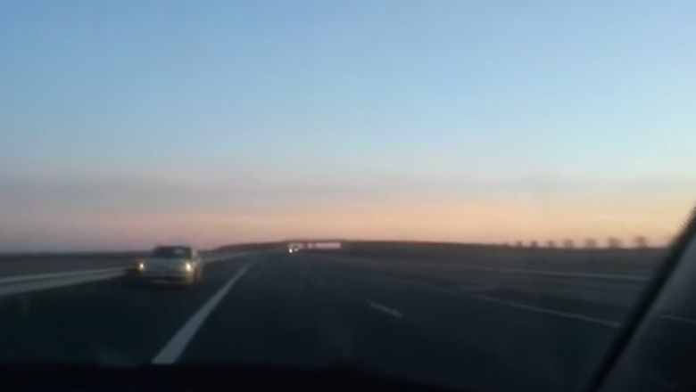 Inconstienta la volan! Un sofer a condus pe contrasens pe autostrada Timisoara - Arad  Imagine