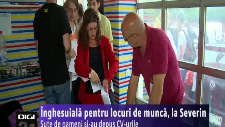 Inghesuiala pentru locuri de munca, la Severin Imagine