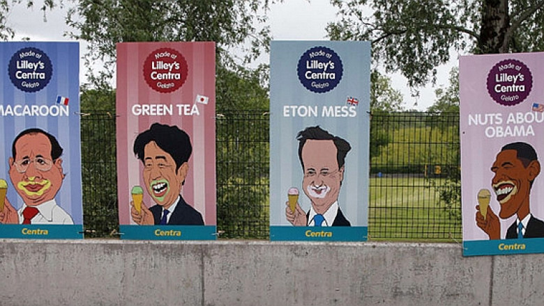 Inghetate pentru liderii G8: „Nuts about Obama”, „White Russian” Vladimir Putin si „Black Forest” Angela Merkel Imagine
