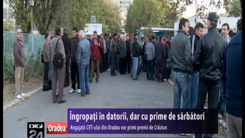 Ingropati in datorii, dar cu prime de sarbatori. Angajatii CET Oradea vor primi premii de Craciun Imagine