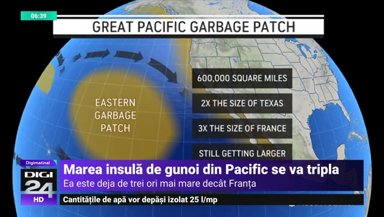 „Insula” uriasa de gunoi din Pacific isi va tripla suprafata pana in 2040. Specialisti: In oceane va fi mai mult plastic decat peste Imagine