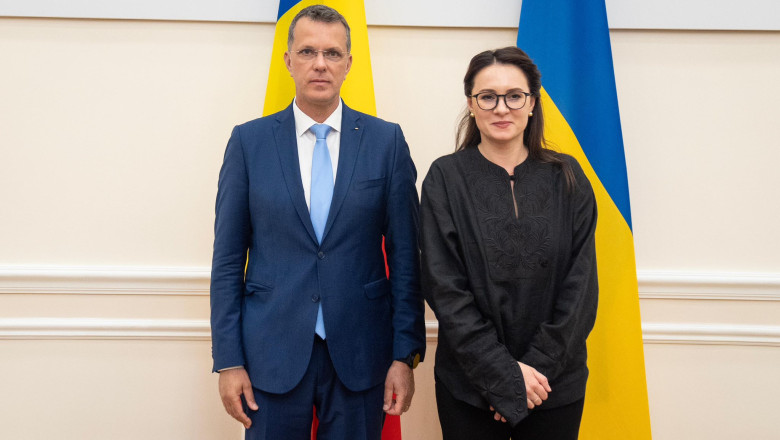 Intalnirea Ionut Mosteanu - premierul Iulia Sviridenko: Discutii despre participarea companiilor romanesti la reconstructia Ucrainei Imagine