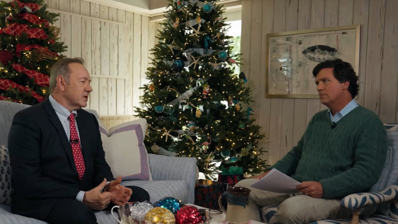 Interviu bizar cu Kevin Spacey in rolul din „House of Cards” si Tucker Carlson despre alegerile din 2024. „Netflix exista datorita mie” Imagine