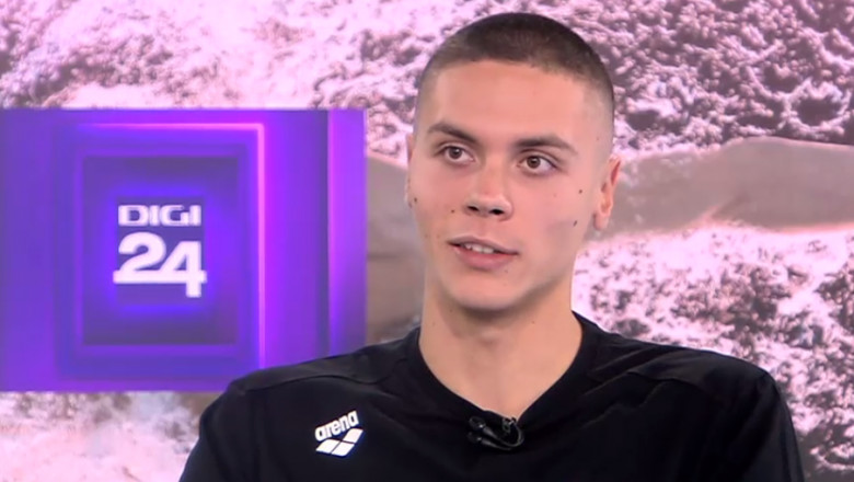 Interviu-eveniment cu David Popovici: Cred ca e o dorinta si o datorie a fiecaruia sa faca bine pe cat poate. Mi-e jena doar sa inot Imagine