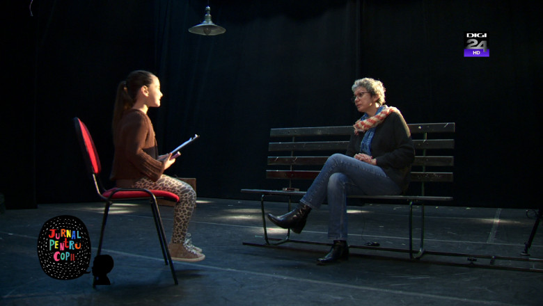 Interviu Oana Pellea in emisiunea "Jurnal pentru copii" : "Sunt foarte optimista si sper ca toti romanii sa fie fericiti" Imagine