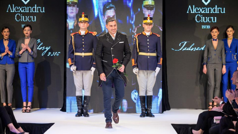 Intr-o alta ipostaza. Militarii din Regimentul de Garda si Protocol, pe podiumul de moda Imagine