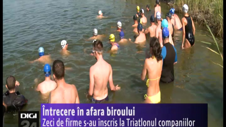 Intrecere in afara biroului. Zeci de firme s-au inscris la Triatlonul companiilor Imagine