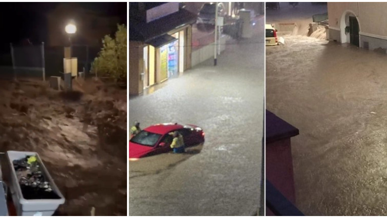 Inundatii devastatoare in Italia, pe insula Elba. Zeci de oameni au fost salvati de autoritati din mijlocul apelor Imagine