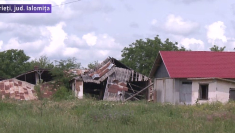 Inundatii in Dobrogea. Localitatea Zorile din comuna Adamclisi a fost cea mai afectata Imagine