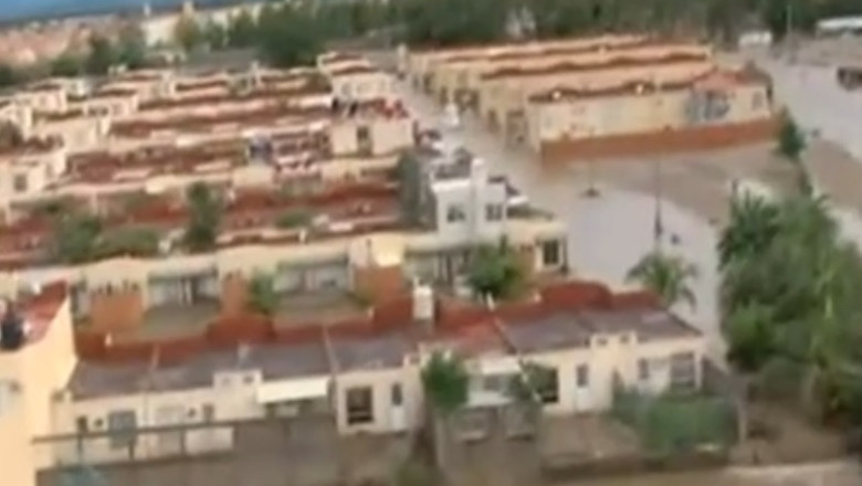Inundatii in Mexic. Crocodilii au fost adusi de ape in centrul statiunii Acapulco Imagine
