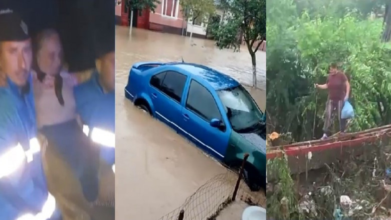 Inundatiile au facut prapad in tara. Puhoaiele au distrus sute de gospodarii si masini, mai multe familii au ramas complet izolate Imagine