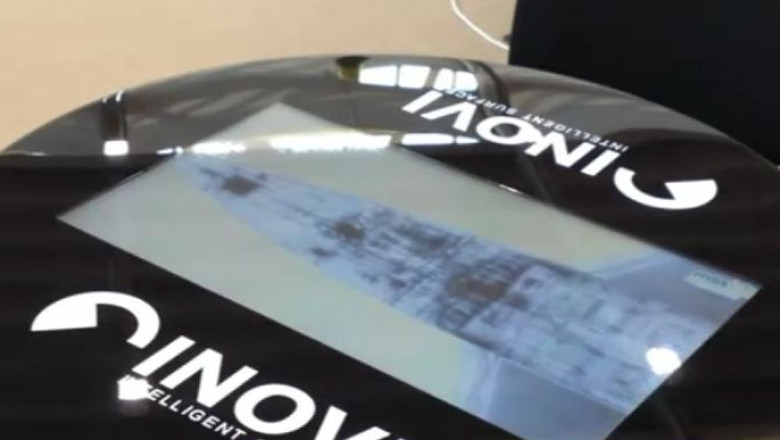 Inventie premiata. Un inginer din Sibiu a creat prima masa cu touchscreen Imagine